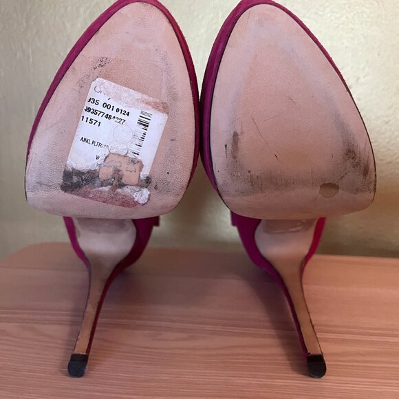 NEW Giuseppe Zanotti Red Suede Boots Size IT 35 US 5 MSRP $550 No Box - Picture 5 of 6